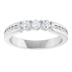 Three-Stone Anniversary Band