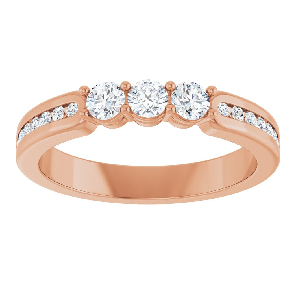 Three-Stone Anniversary Band