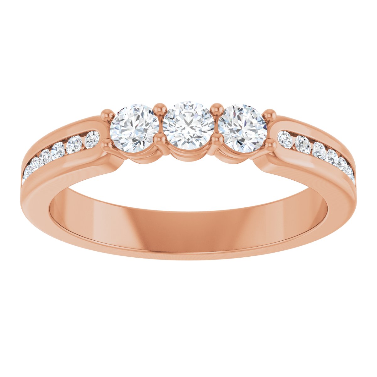 Three-Stone Anniversary Band