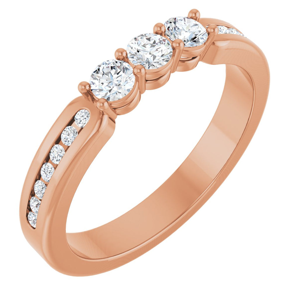 Three-Stone Anniversary Band