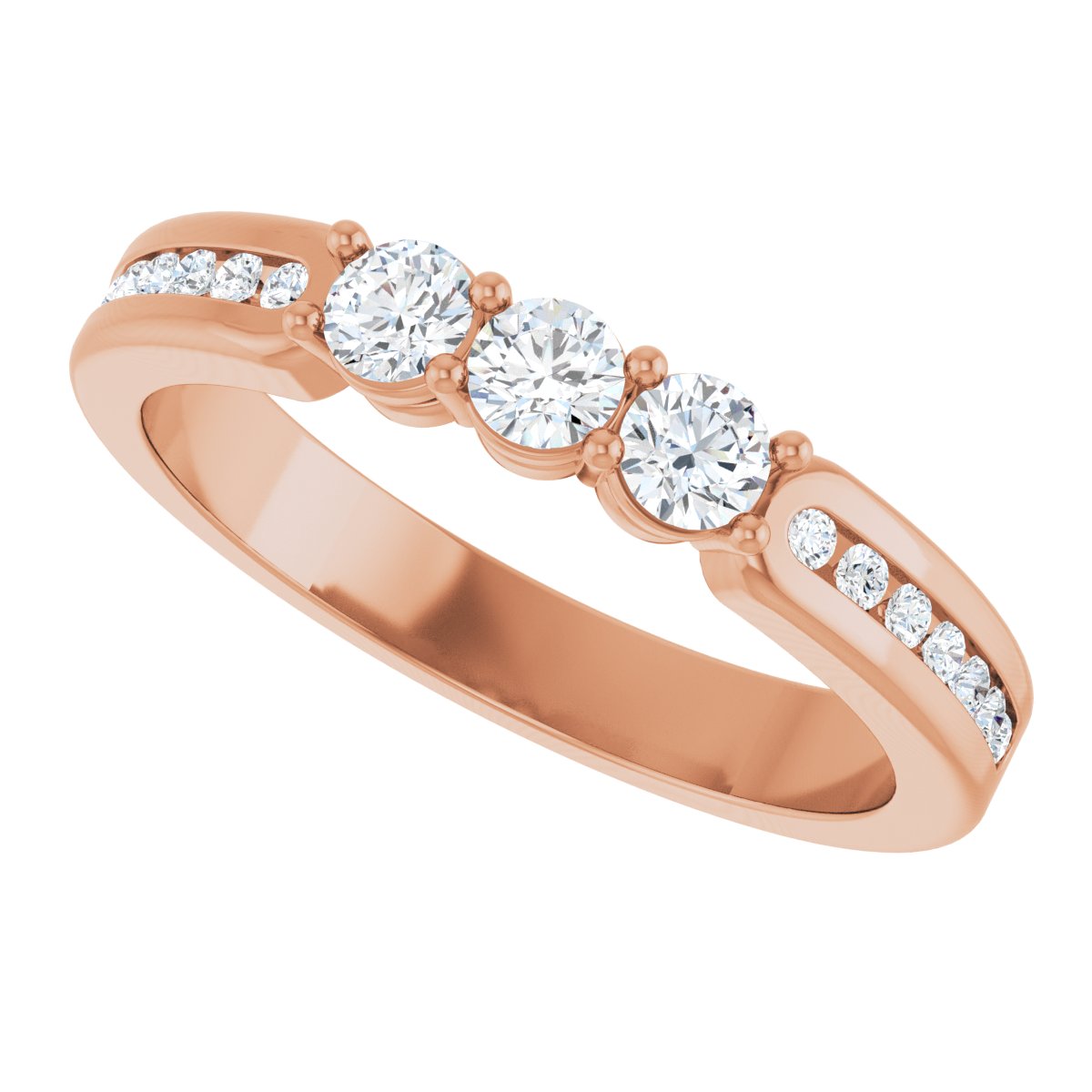 Three-Stone Anniversary Band