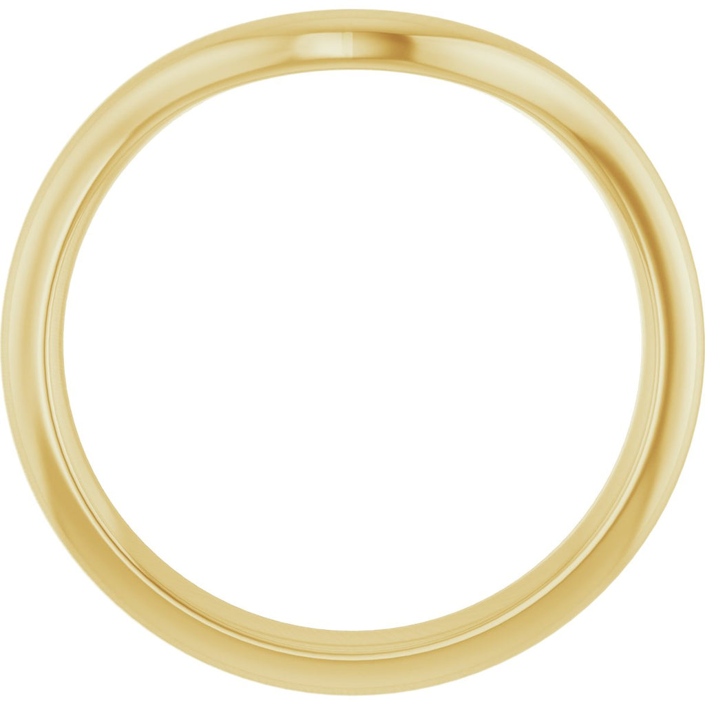 Bezel-Set Three-Stone Engagement Ring or Band