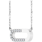 Accented Paperclip-Style Necklace or Center