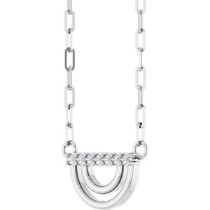 Accented Arch Necklace or Center