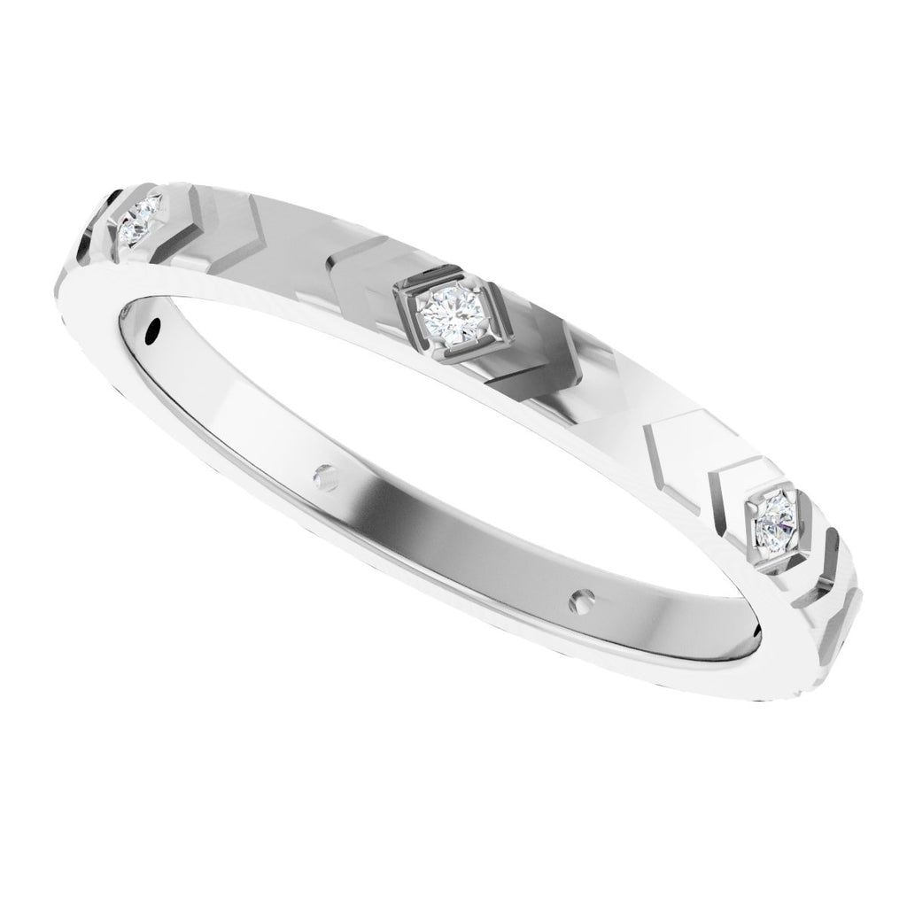 Geometric Eternity Band