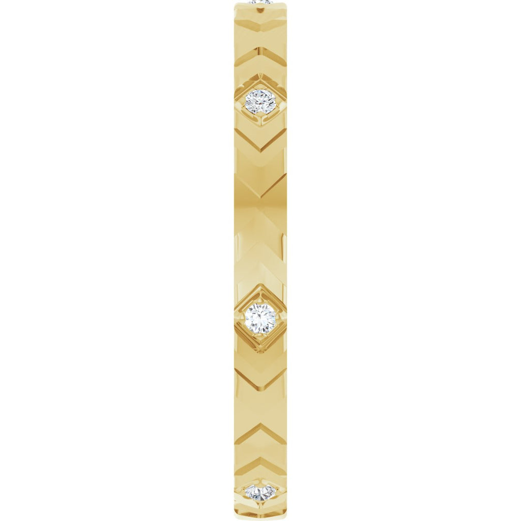 Geometric Eternity Band