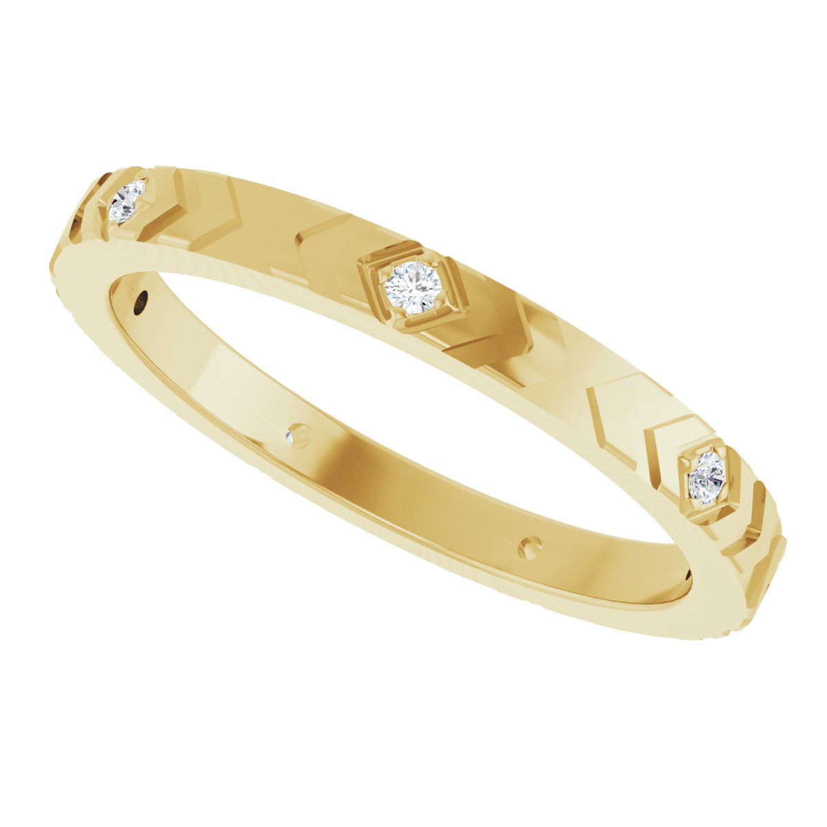 Geometric Eternity Band