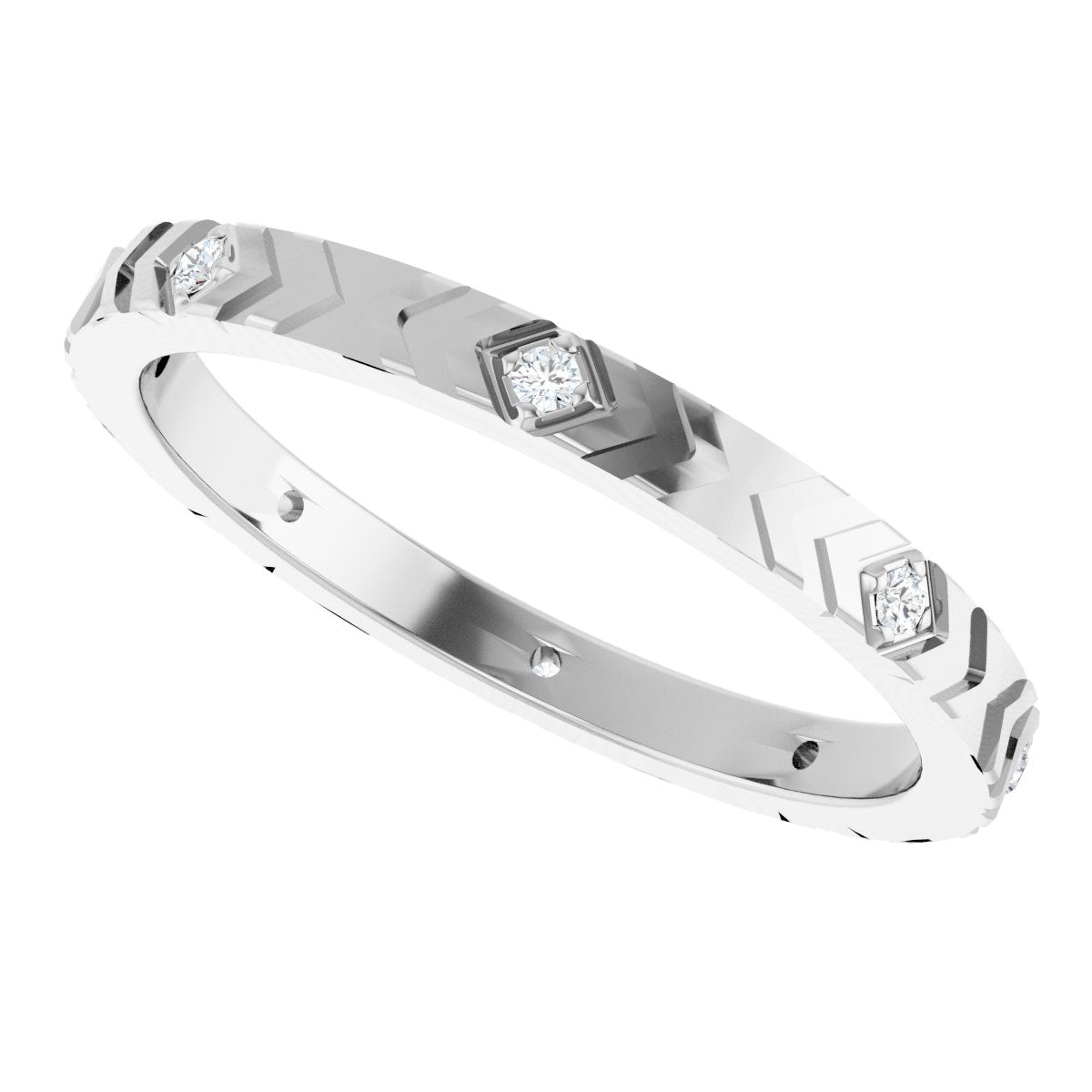 Geometric Eternity Band