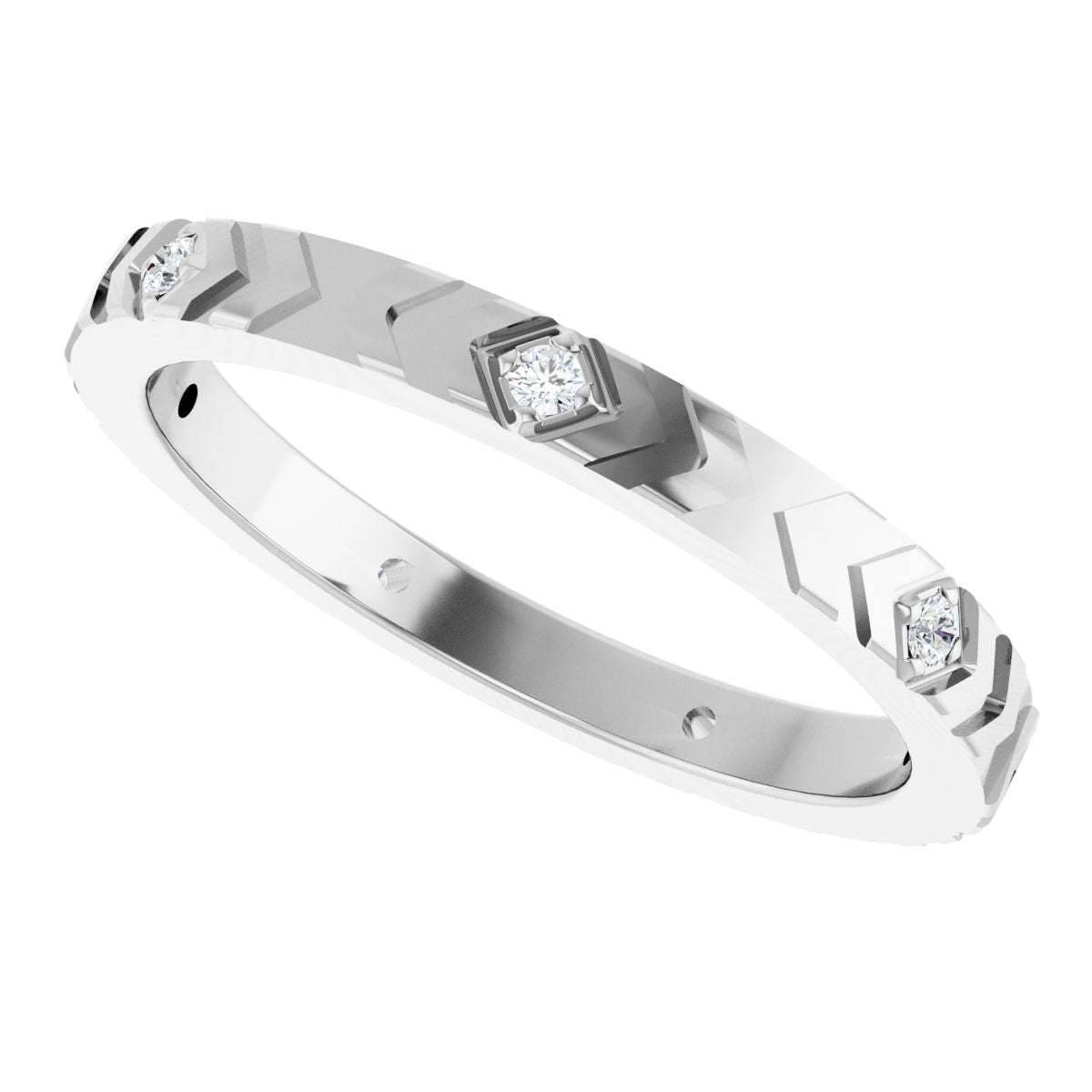 Geometric Eternity Band