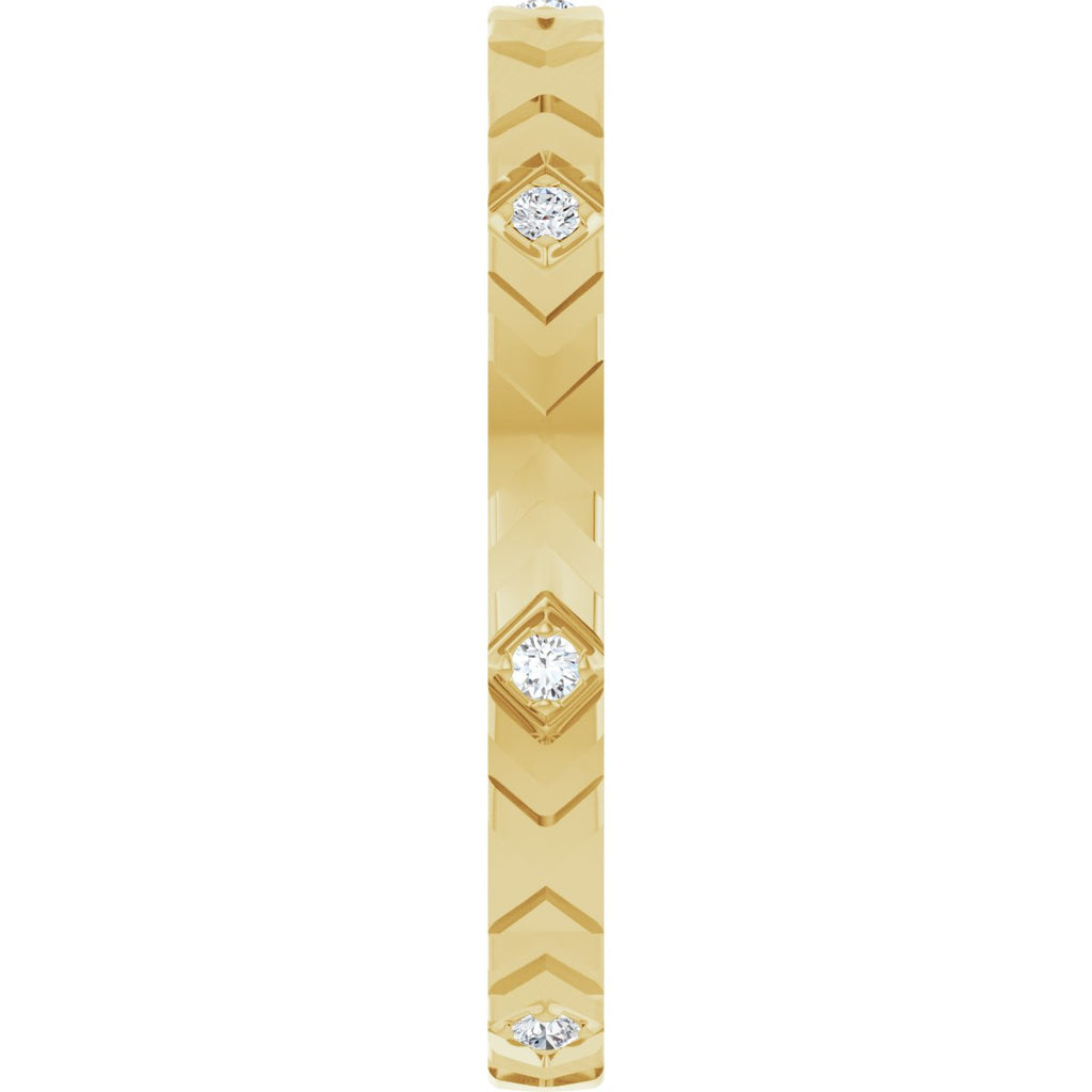 Geometric Eternity Band