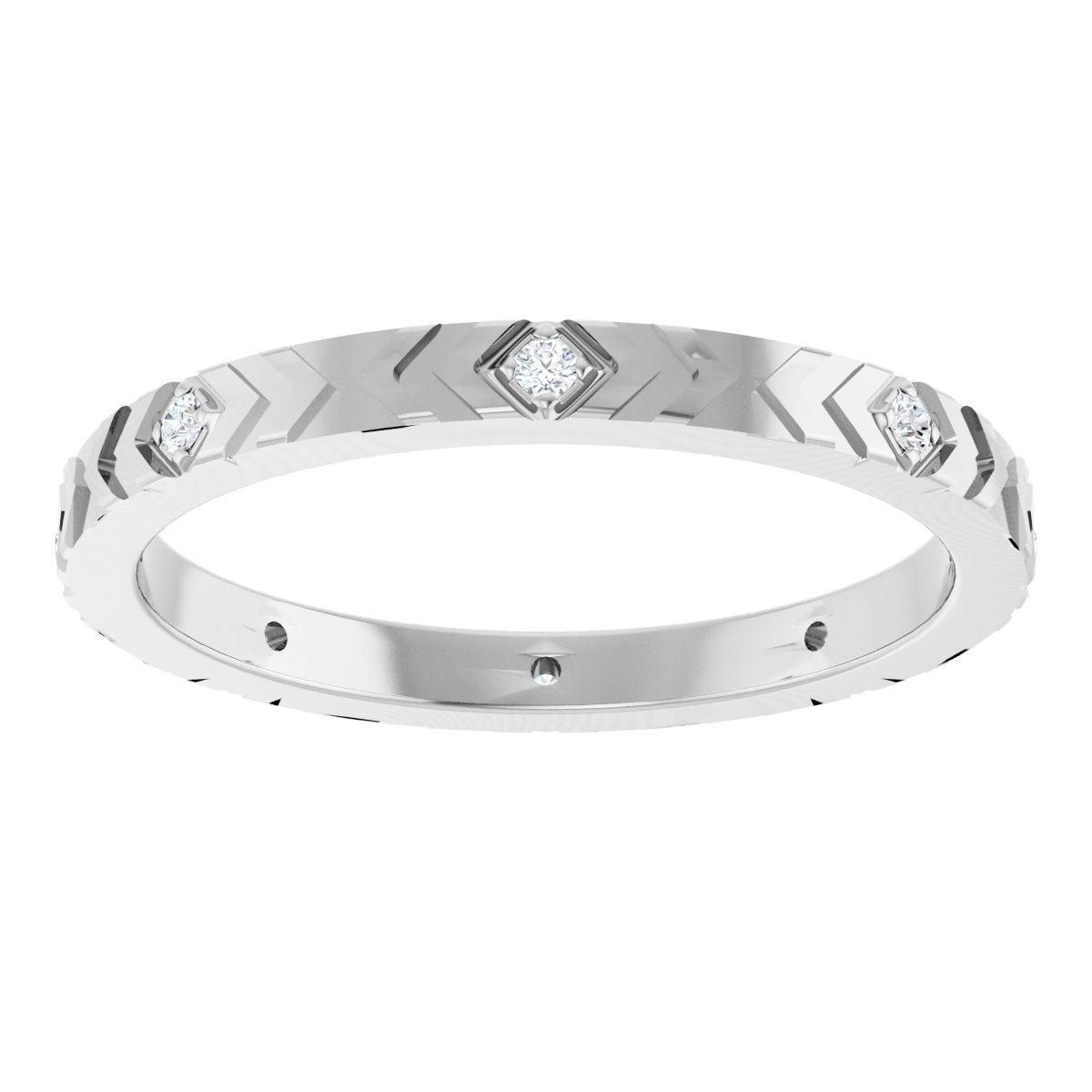 Geometric Eternity Band