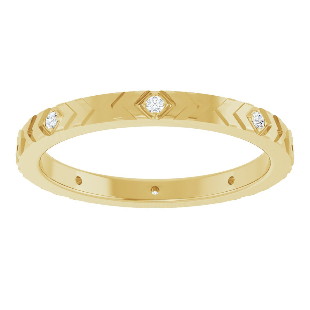 Geometric Eternity Band