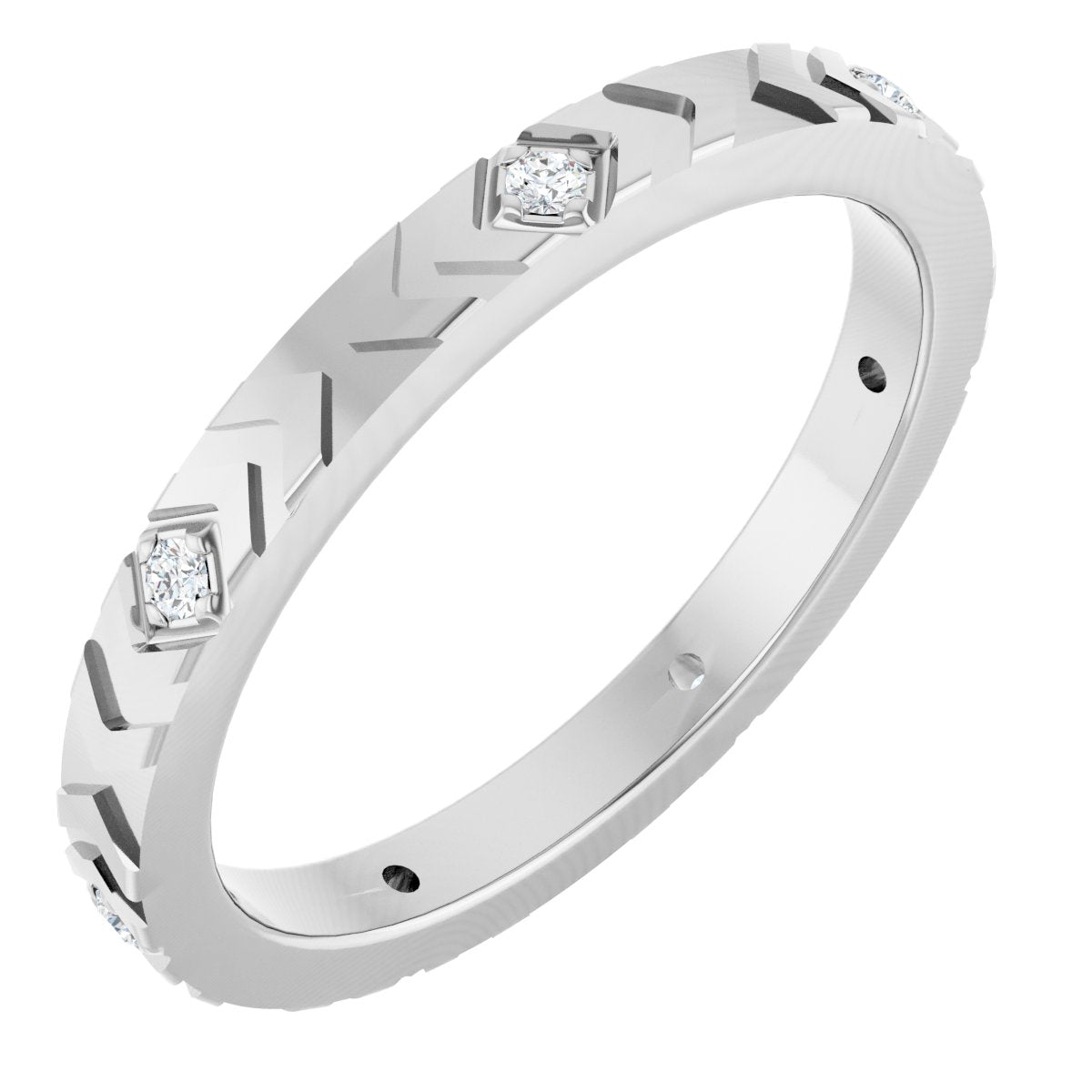 Geometric Eternity Band