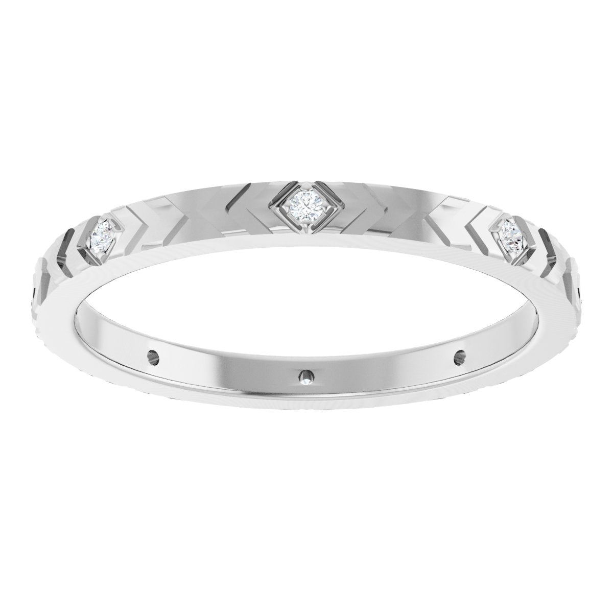 Geometric Eternity Band