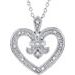 Fleur-de-lis Heart Necklace