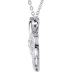 Fleur-de-lis Heart Necklace
