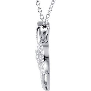 Fleur-de-lis Heart Necklace