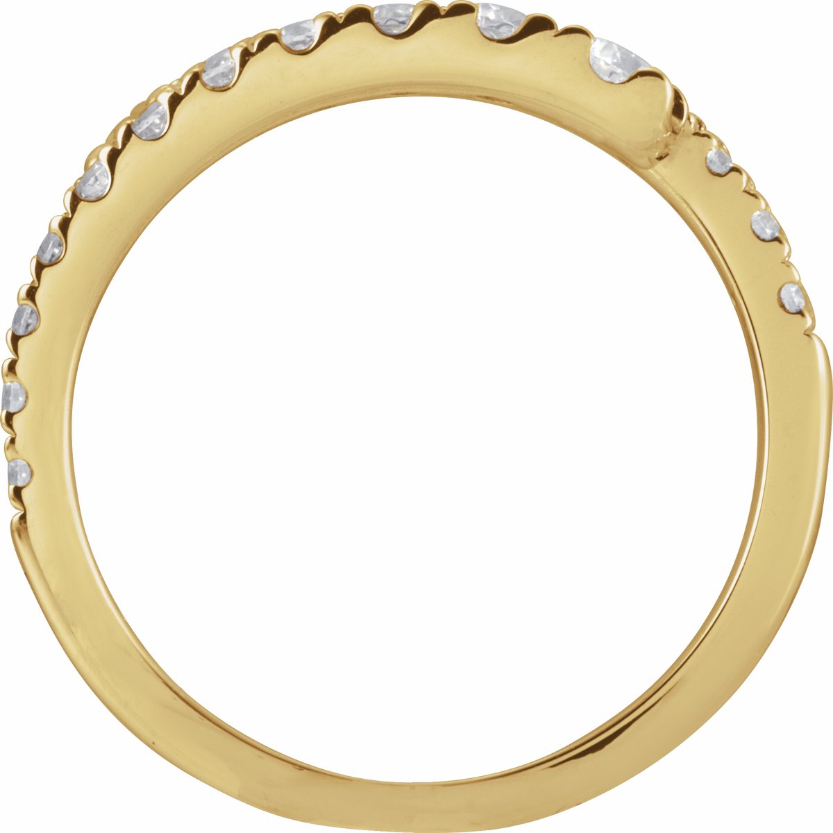 Lab-Grown Diamond Bypass Ring