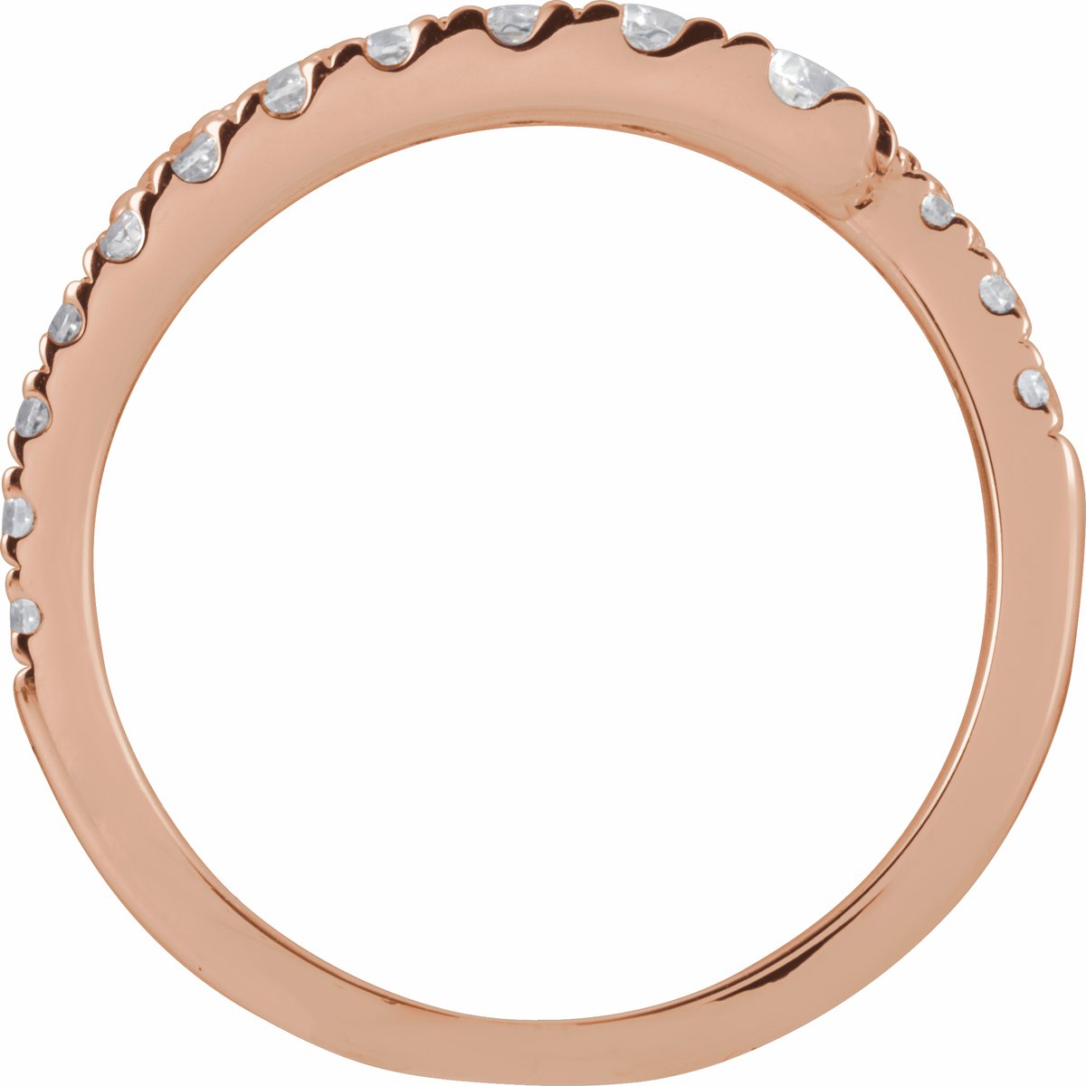 Lab-Grown Diamond Bypass Ring