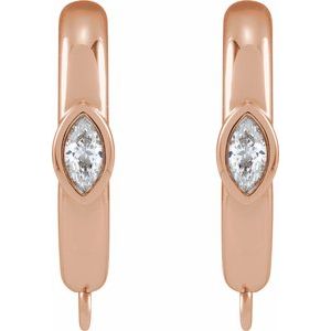 Marquise Hoop Earring Top