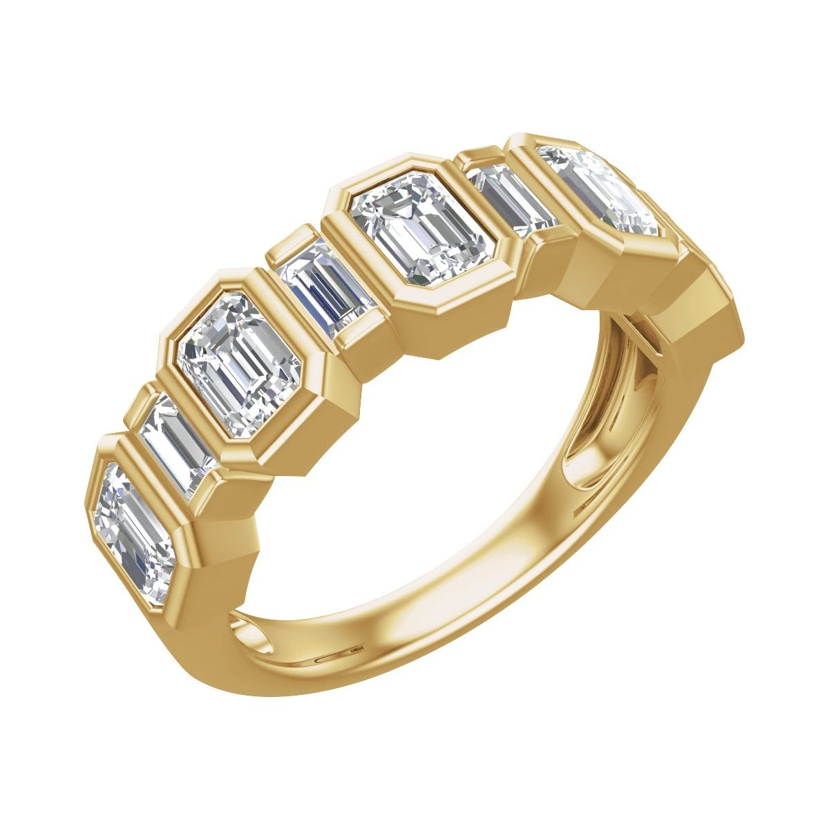 Multi-Shape Anniversary Band