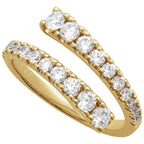 Lab-Grown Diamond Bypass Ring