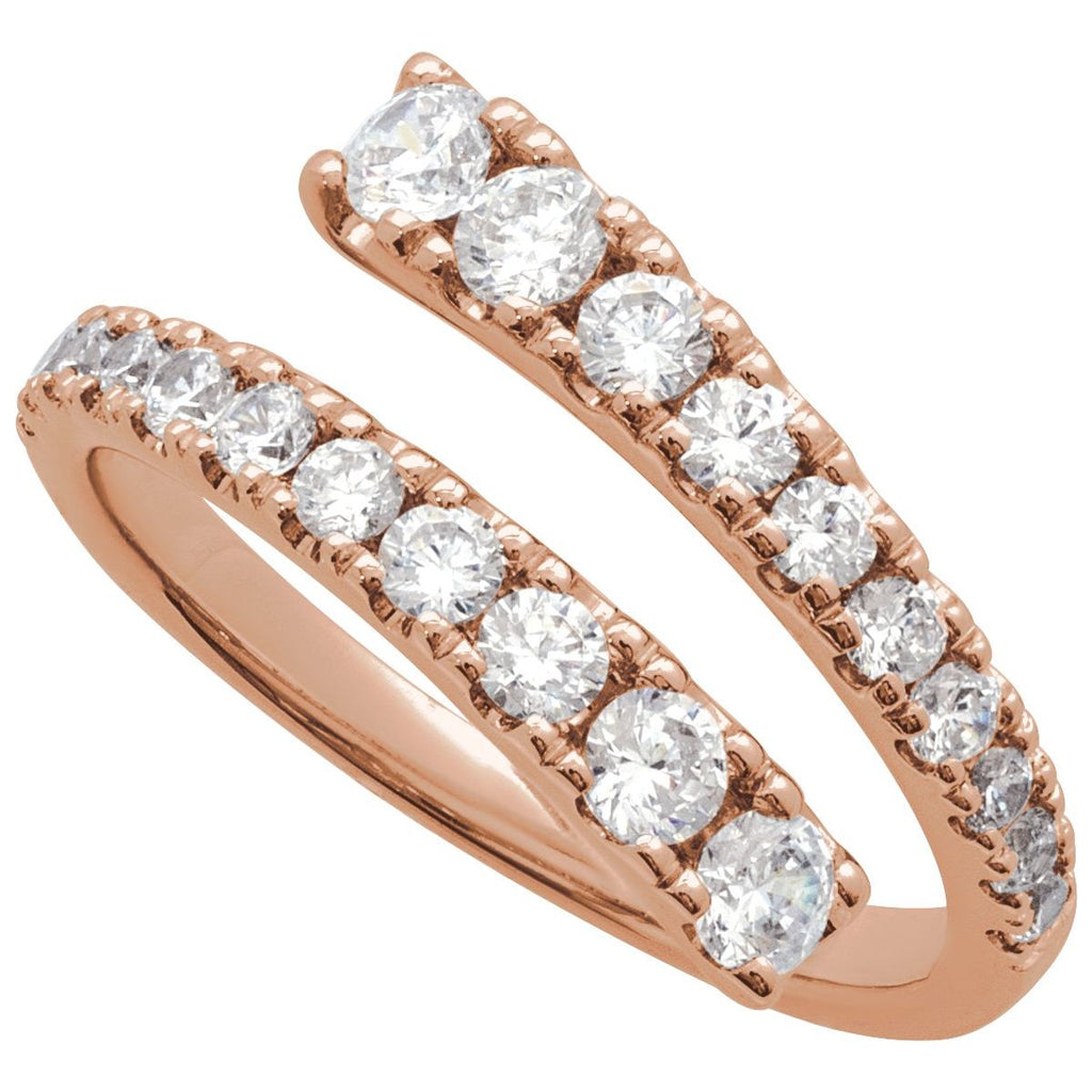 Lab-Grown Diamond Bypass Ring