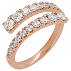 Lab-Grown Diamond Bypass Ring