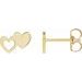 Double Heart Stud Earring