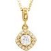Halo-Style Necklace or Pendant