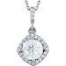 Halo-Style Necklace or Pendant