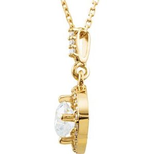Halo-Style Necklace or Pendant