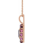 Cabochon Halo-Style Necklace or Pendant