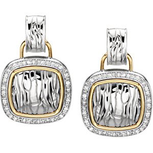 Accented Zebra Skin Earrings