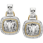 Accented Zebra Skin Earrings