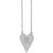 Engravable Heart Necklace or Center