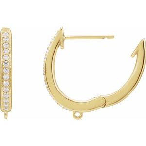 Accented Hoop Earring Top