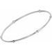 Bezel-Set Bangle Bracelet