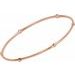 Bezel-Set Bangle Bracelet