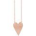 Engravable Heart Necklace or Center