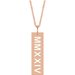 Roman Numeral Year Necklace or Pendant
