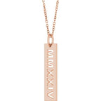 Roman Numeral Year Necklace or Pendant