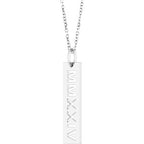 Roman Numeral Year Necklace or Pendant