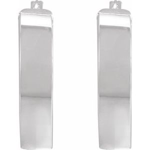 Flat Tube Hoop Earrings