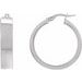 Flat Tube Hoop Earrings