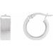 Flat Tube Hoop Earrings