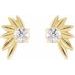 Half-Flower Earrings
