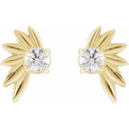 Half-Flower Earrings