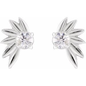 Half-Flower Earrings