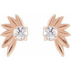 Half-Flower Earrings